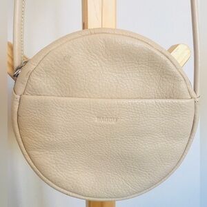 Baggu round leather bag
